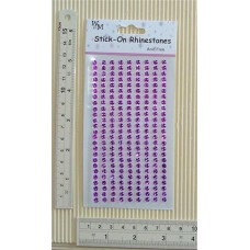 Rhinestones Round Stick-on Lilac 4mm