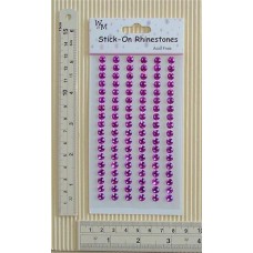 Rhinestones Round Stick-on Lilac 6mm
