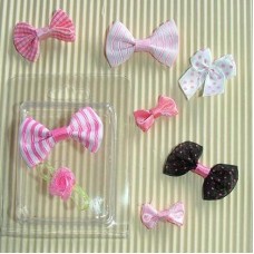 Deco Bows - Pink (8x)