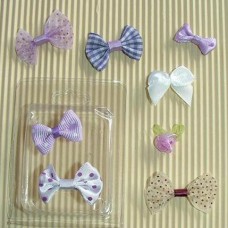 Deco Bows - Lilac (8x)
