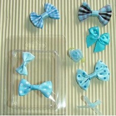 Deco Bows - Blue (8x)