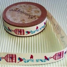 Printed Ribbon - Birdcages
