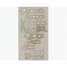 Chipboard -  Favourite Recipes Kit