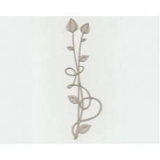 Chipboard - Flower Leaf Twirl