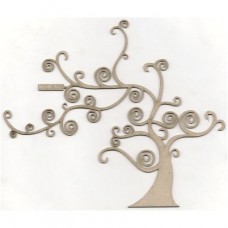 Chipboard - Twirly Tree