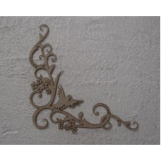 Chipboard - Corner Twirl Large