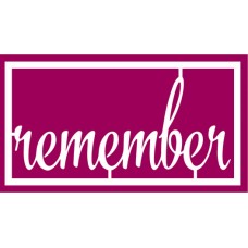 Chipboard Loosies - A Single Word - Remember