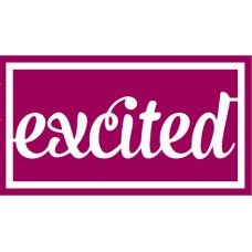 Chipboard Loosies - A Single Word - Excited