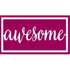 Chipboard Loosies - A Single Word - Awesome
