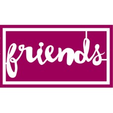Chipboard Loosies - A Single Word - Friends