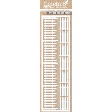 Celebr8 Chipboard Lanki Card - Lay'd Element Picket