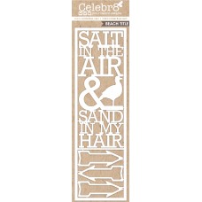 Celebr8 Chipboard - Lanki Card - Salt in the Air