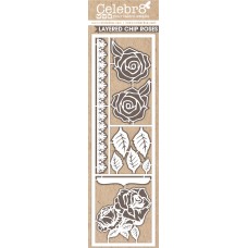 Celebr8 Chipboard - Lanki Card - Lay'd Roses