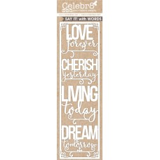 Celebr8 Chipboard - Lanki Card - Daydream Words