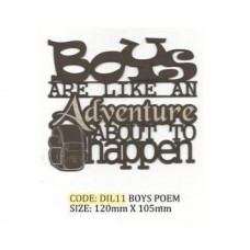 Dirt in my Pocket - Boys Poem (Navy)