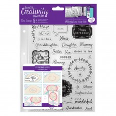 Creativity Essentials A5 Clear Stamp Set - Female Family