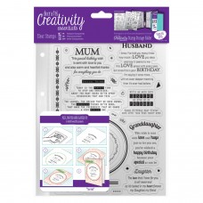 Creativity Essentials A5 Clear Stamp Set - Verses