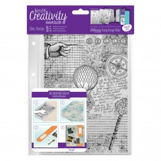 Creativity Essentials A5 Clear Stamp Set - Steampunk Background