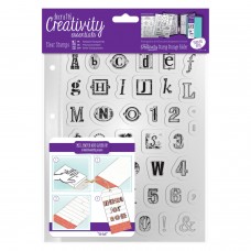 Creativity Essentials A5 Clear Stamp Set - Alphabet