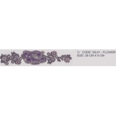 Girl Sparkle - flower & Takkie Border