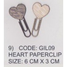 Girl Sparkle - Heart Paperclip (purple)