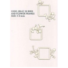Just Be - 3x Bird Frames (White) Just Be - 3x Bird Frames (White)