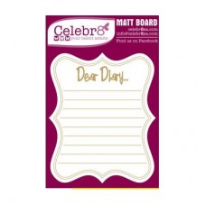 Celebr8 Midi Card - Writing Pad Swirl Edge - Dear Diary