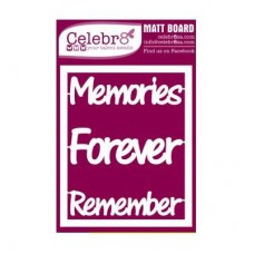 Celebr8 Midi Card - Words: Memories/Forever/Remember