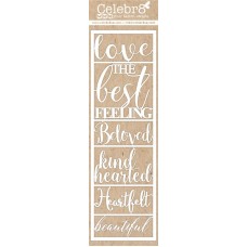 Celebr8 Matt Board Lanki - Heart-itude Word Pack