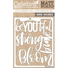 Celebr8 Chipboard - Midi Card - Beautiful You Word Pack