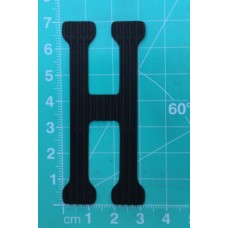 Chipboard - Skinny Letters - Large Black - H
