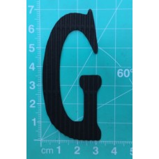 Chipboard - Skinny Letters - Large Black - G