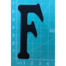 Chipboard - Skinny Letters - Large Black - F