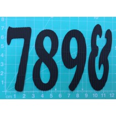 Chipboard - Skinny Letters - Large Black - &