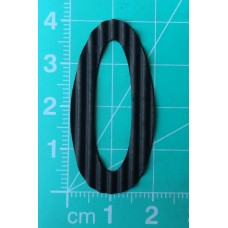 Chipboard - Skinny Letters - Small Black - O