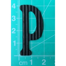 Chipboard - Skinny Letters - Small Black - P