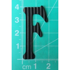 Chipboard - Skinny Letters - Small Black - F