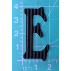Chipboard - Skinny Letters - Small Black - E