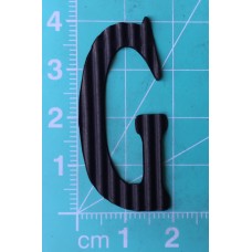 Chipboard - Skinny Letters - Small Black - G