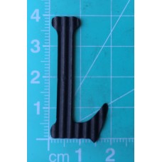 Chipboard - Skinny Letters - Small Black - L