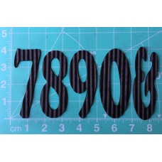 Chipboard - Skinny Letters - Small Black - &