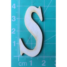 Chipboard - Skinny Letters - Small White - S