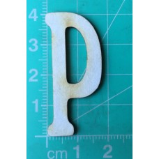 Chipboard - Skinny Letters - Small White - P
