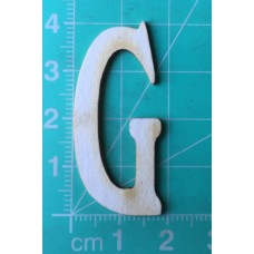 Chipboard - Skinny Letters - Small White - G