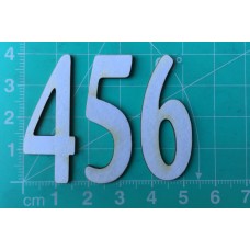 Chipboard - Skinny Letters - Small White - 4
