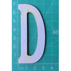 Chipboard - Skinny Letters - Large White - D