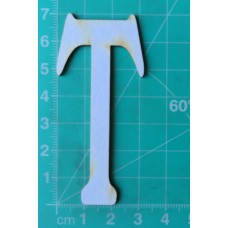 Chipboard - Skinny Letters - Large White - T
