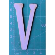 Chipboard - Skinny Letters - Large White - V