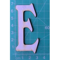 Chipboard - Skinny Letters - Large White - E