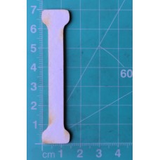 Chipboard - Skinny Letters - Large White - I